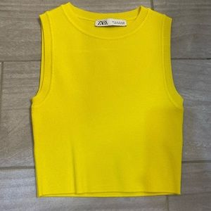 Bright Yellow Zara Sweater Top